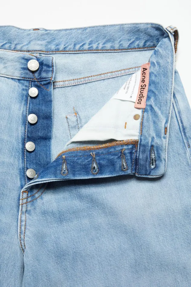 Acne Studios Loose Fit Jeans 8211 1981M Light Blue Men Jeans