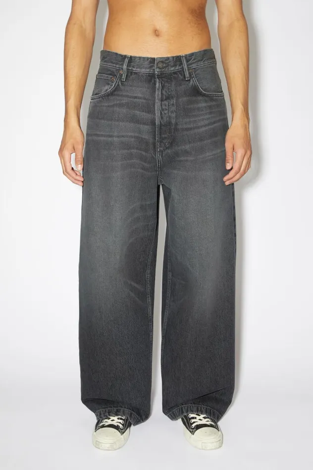 Acne Studios Loose Fit Jeans 8211 1989 Black Men Jeans