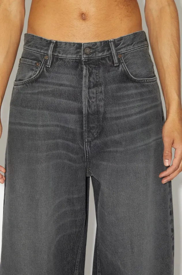 Acne Studios Loose Fit Jeans 8211 1989 Black Men Jeans