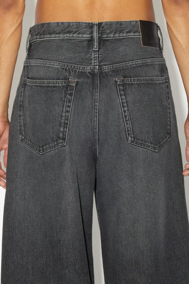Acne Studios Loose Fit Jeans 8211 1989 Black Men Jeans
