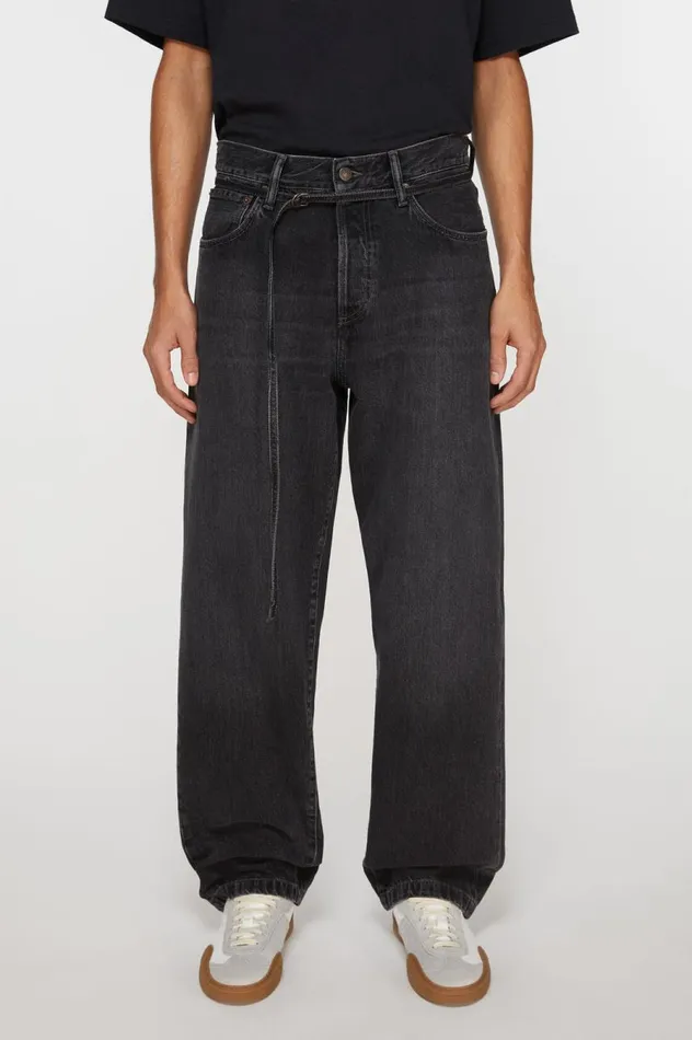 Acne Studios Loose Fit Jeans 8211 1991 Toj Black Women Jeans