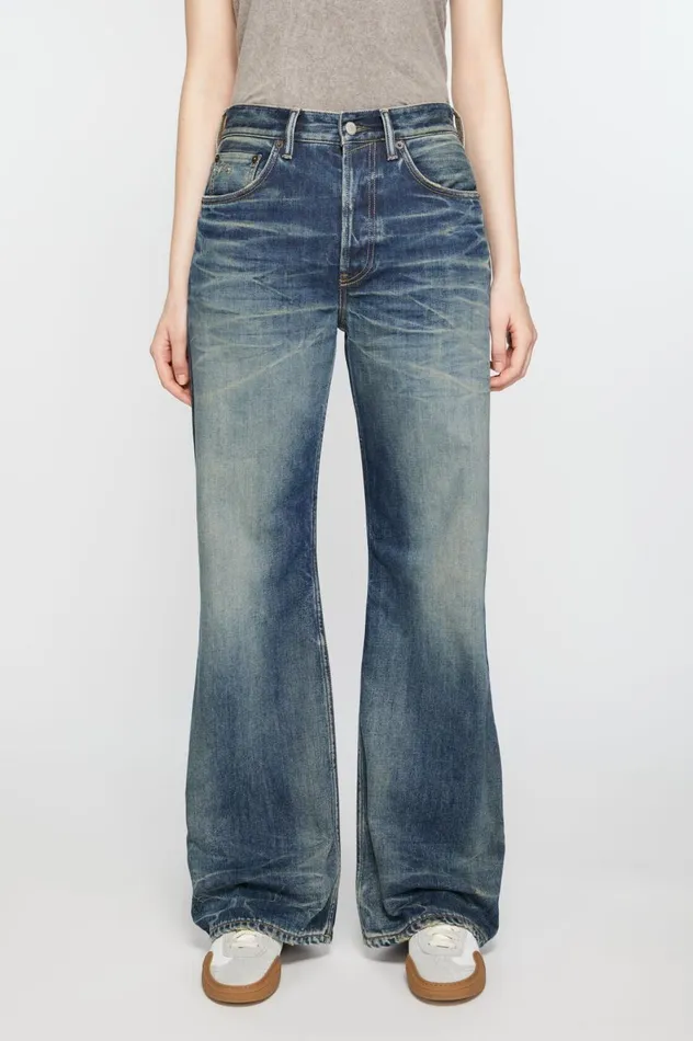Acne Studios Loose Fit Jeans 8211 2021F Mid Blue Women Jeans