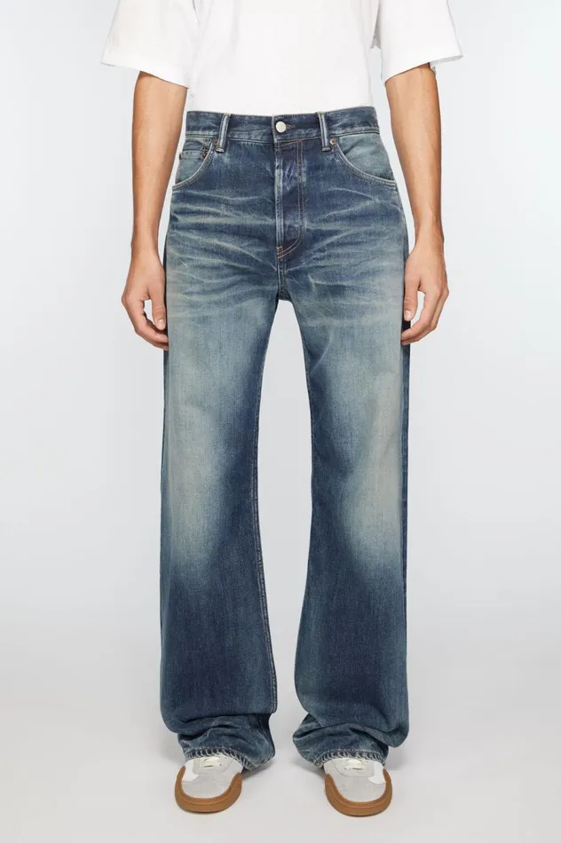 Acne Studios Loose Fit Jeans 8211 2021M Mid Blue Men Jeans