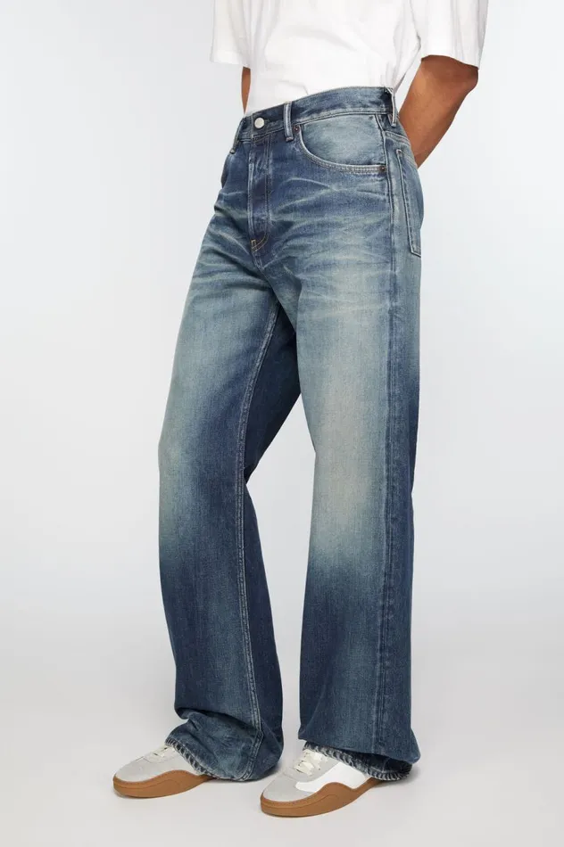 Acne Studios Loose Fit Jeans 8211 2021M Mid Blue Men Jeans