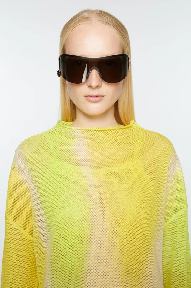Acne Studios Metal Frame Sunglasses Blackblack Women Eyewear