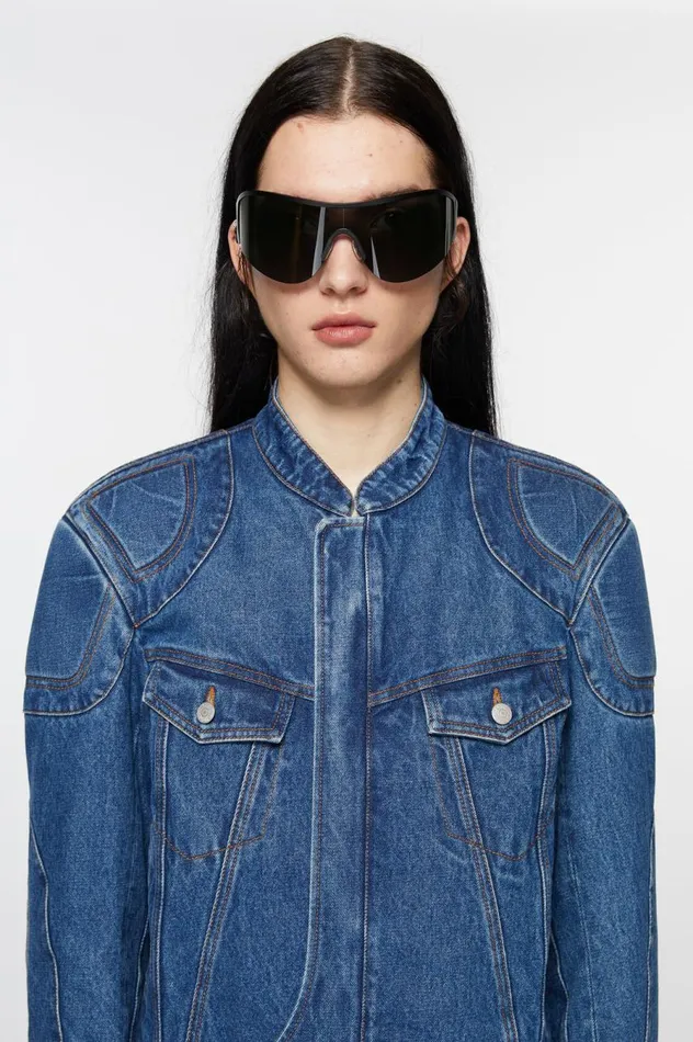 Acne Studios Metal Frame Sunglasses Blackblack Women Eyewear