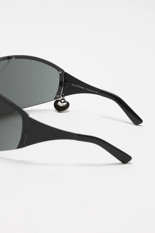 Acne Studios Metal Frame Sunglasses Blackblack Women Eyewear