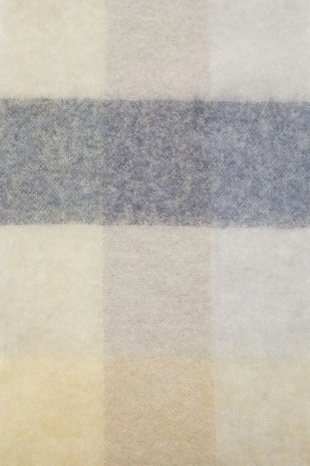 Acne Studios Mohair Checked Scarf Vanillabeigelavender Women Scarves