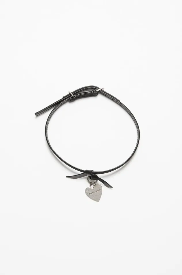 Acne Studios Musubi Charm Necklace Black Men Jewellery