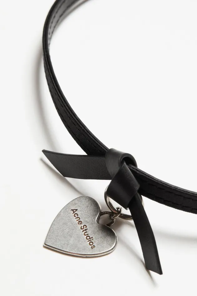 Acne Studios Musubi Charm Necklace Black Men Jewellery