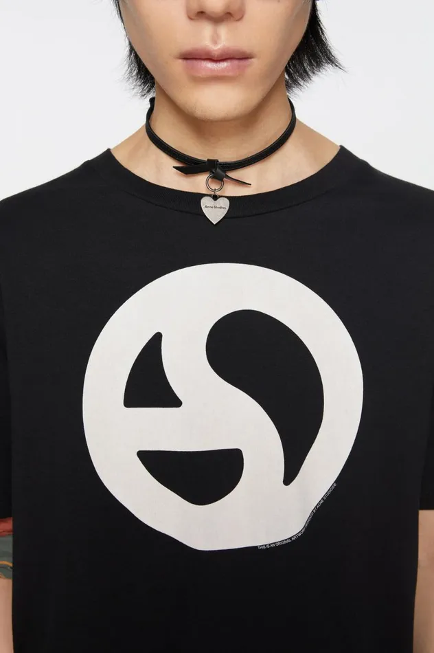 Acne Studios Musubi Charm Necklace Black Women Jewellery