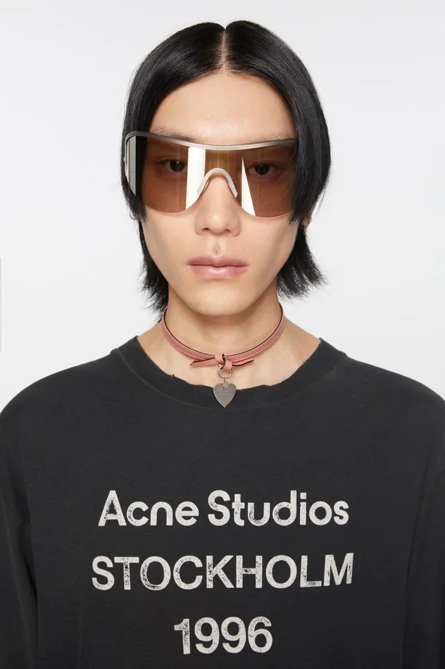 Acne Studios Musubi Charm Necklace Salmon Pink Women Jewellery
