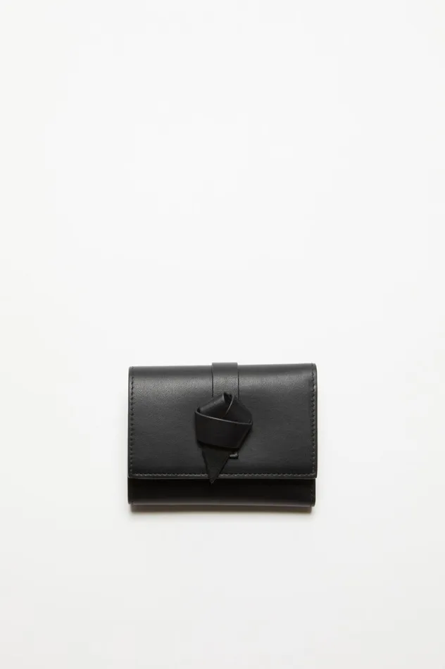 Acne Studios Musubi Folded Wallet Black Women Bags