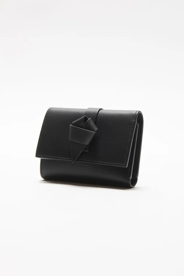 Acne Studios Musubi Folded Wallet Black Women Bags