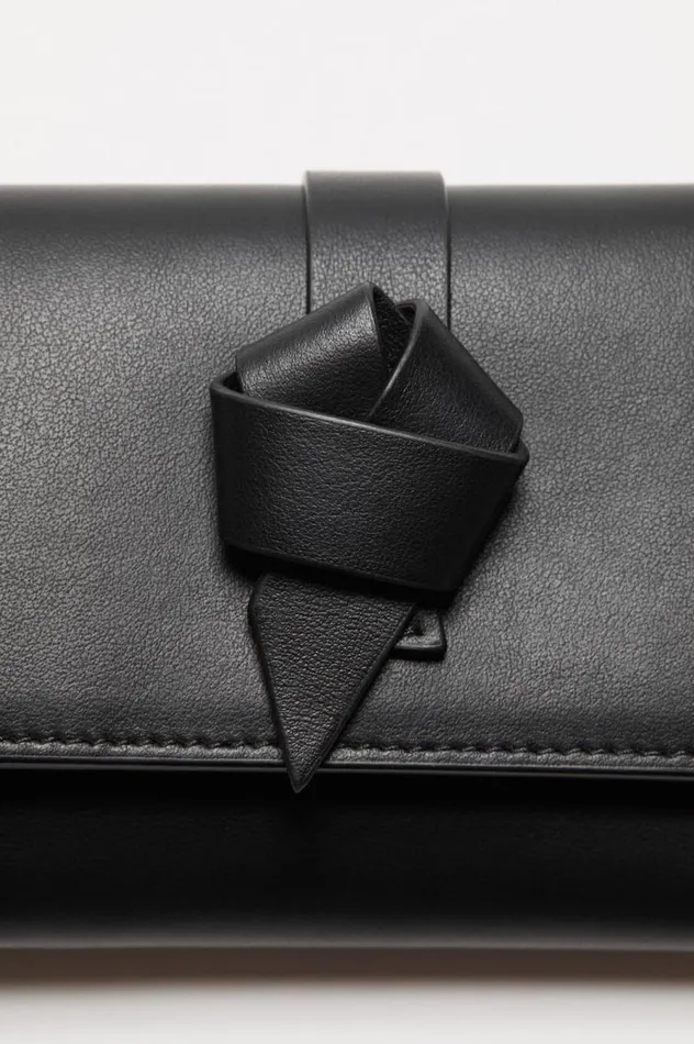 Acne Studios Musubi Folded Wallet Black Women Bags