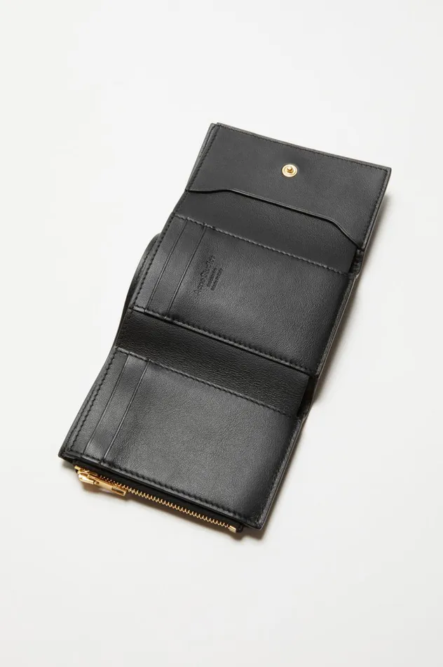 Acne Studios Musubi Folded Wallet Black Women Bags