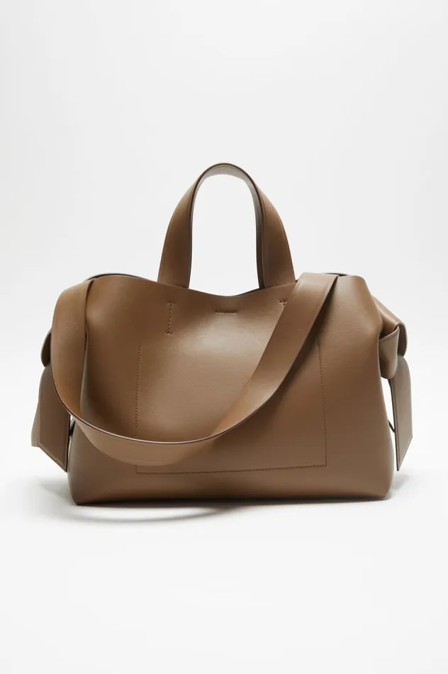 Acne Studios Musubi Midi Tote Camel Brown Women Bags
