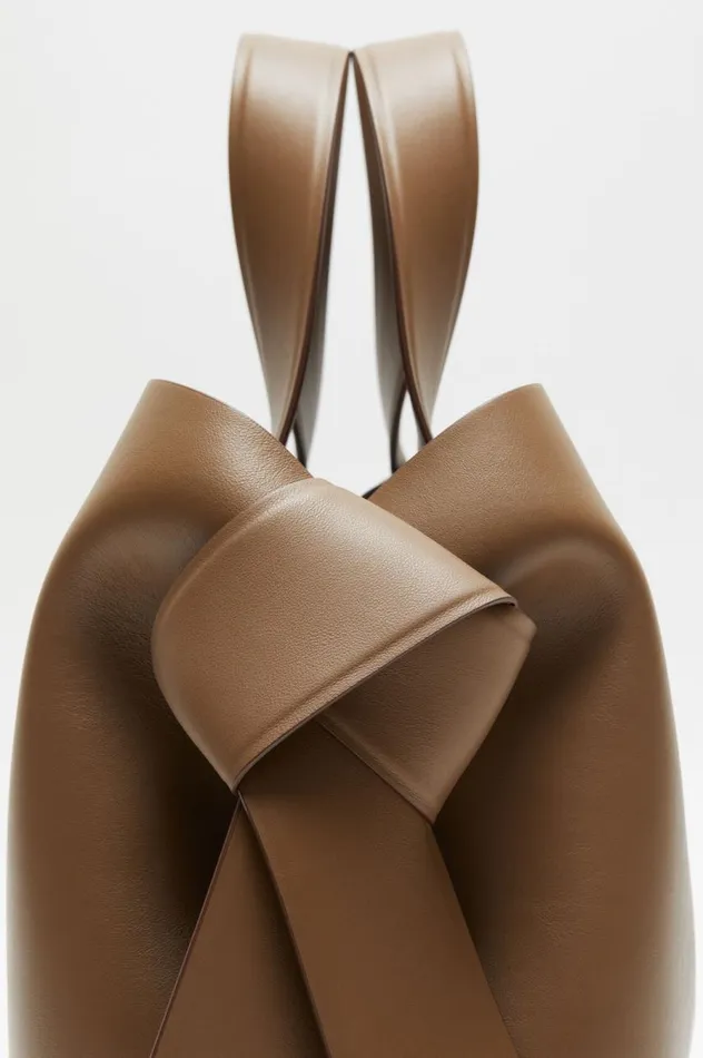 Acne Studios Musubi Midi Tote Camel Brown Women Bags