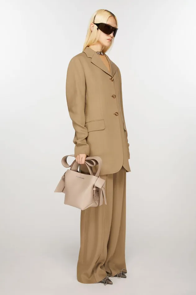 Acne Studios Musubi Mini Shoulder Bag Taupe Beige Women Bags