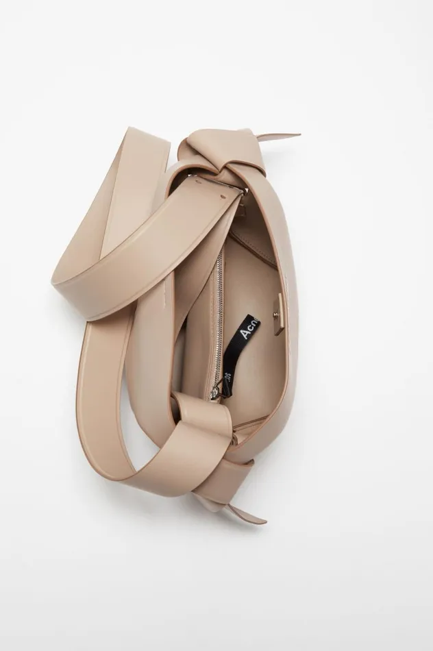 Acne Studios Musubi Mini Shoulder Bag Taupe Beige Women Bags