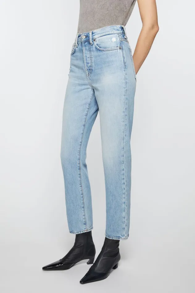 Acne Studios Regular Fit Jeans 8211 Mece Light Blue Women Jeans