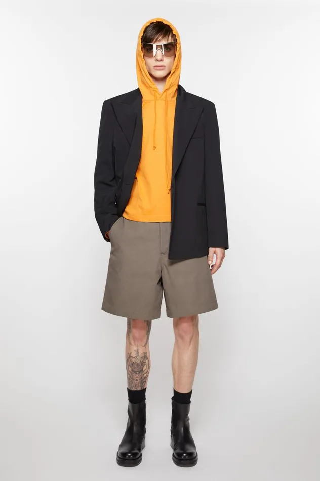 Acne Studios Regular Fit Shorts Hazelnut Brown Men Shorts