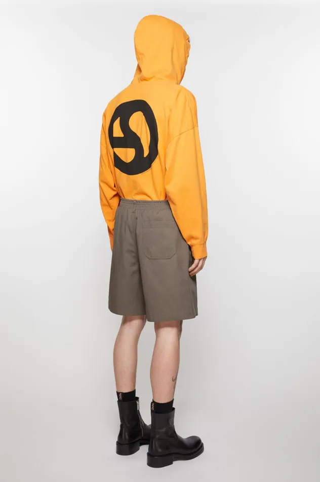 Acne Studios Regular Fit Shorts Hazelnut Brown Men Shorts