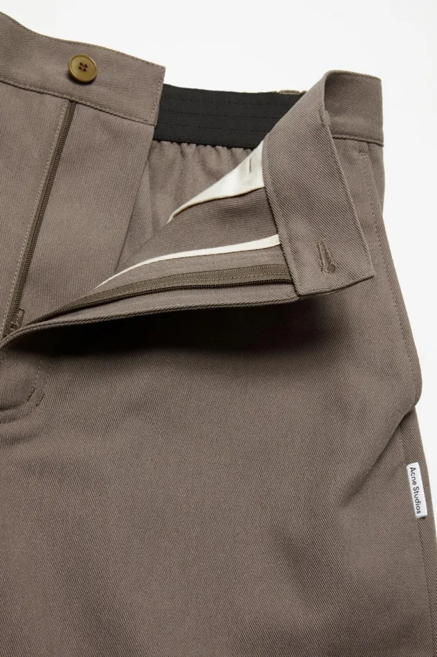 Acne Studios Regular Fit Shorts Hazelnut Brown Men Shorts