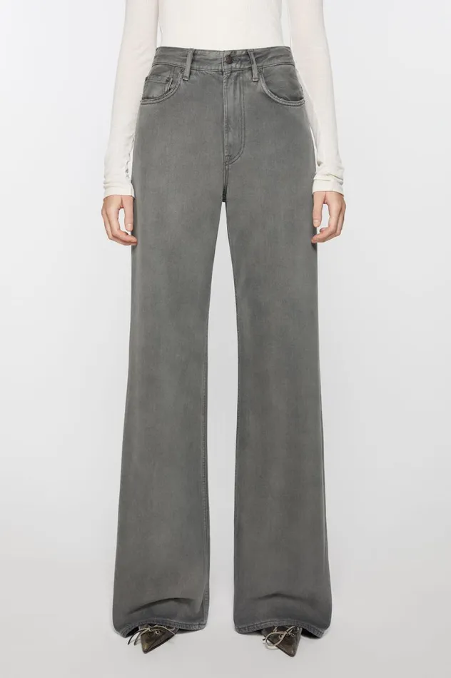 Acne Studios Relaxed Fit Jeans 8211 2022F Anthracite Grey Women Jeans