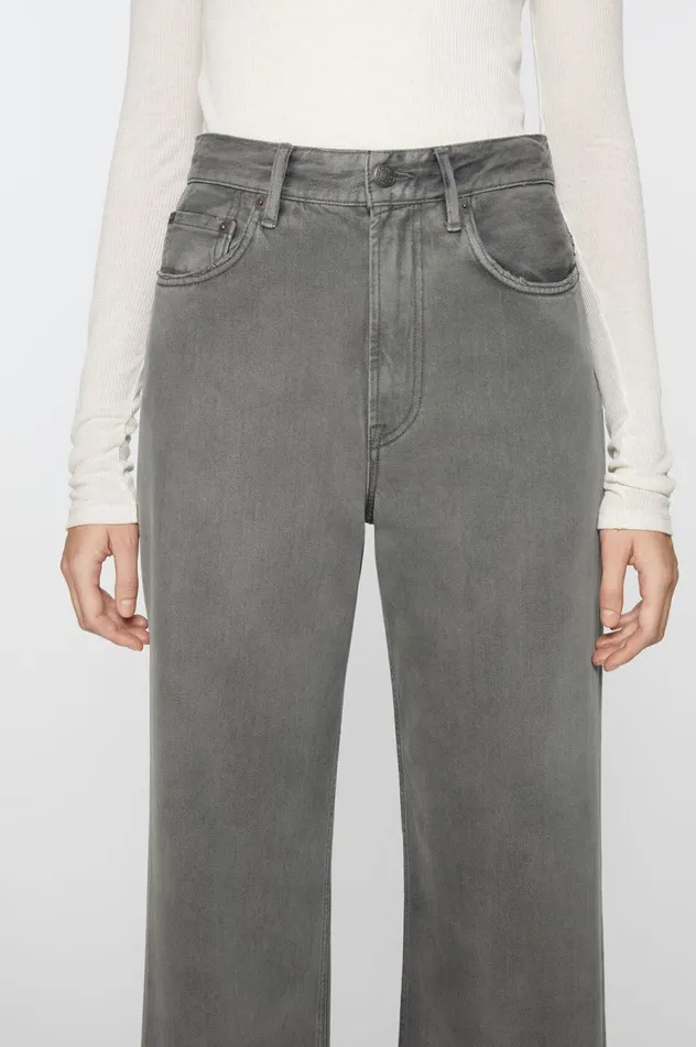 Acne Studios Relaxed Fit Jeans 8211 2022F Anthracite Grey Women Jeans
