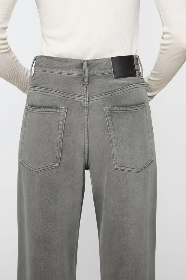 Acne Studios Relaxed Fit Jeans 8211 2022F Anthracite Grey Women Jeans