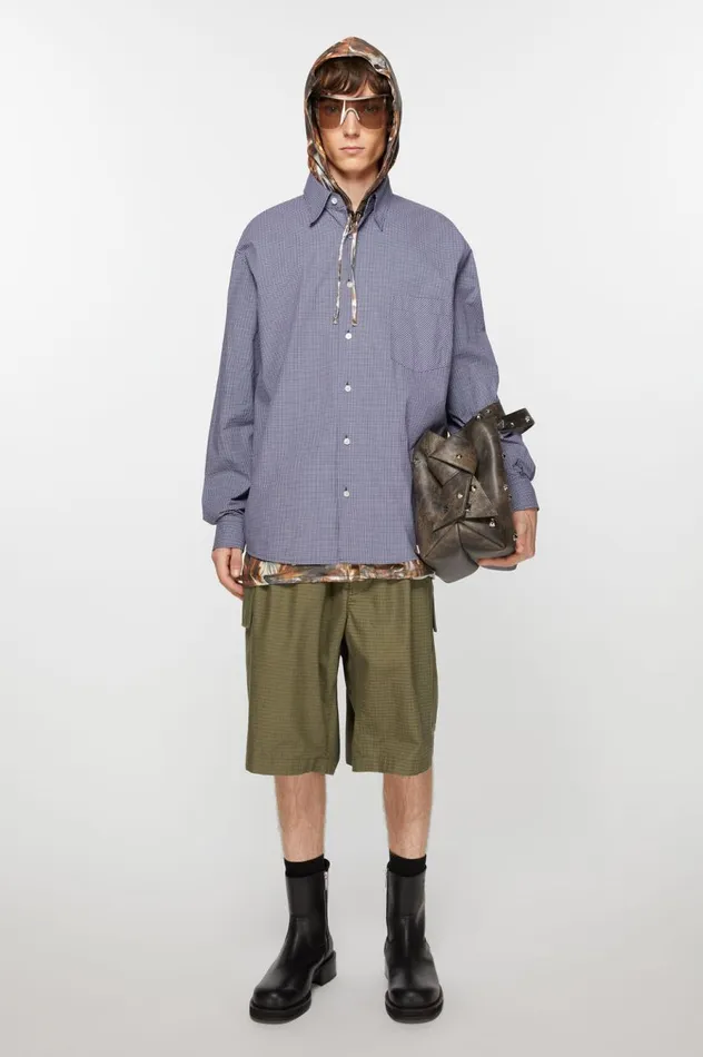 Acne Studios Ripstop Shorts Olive Green Men Shorts