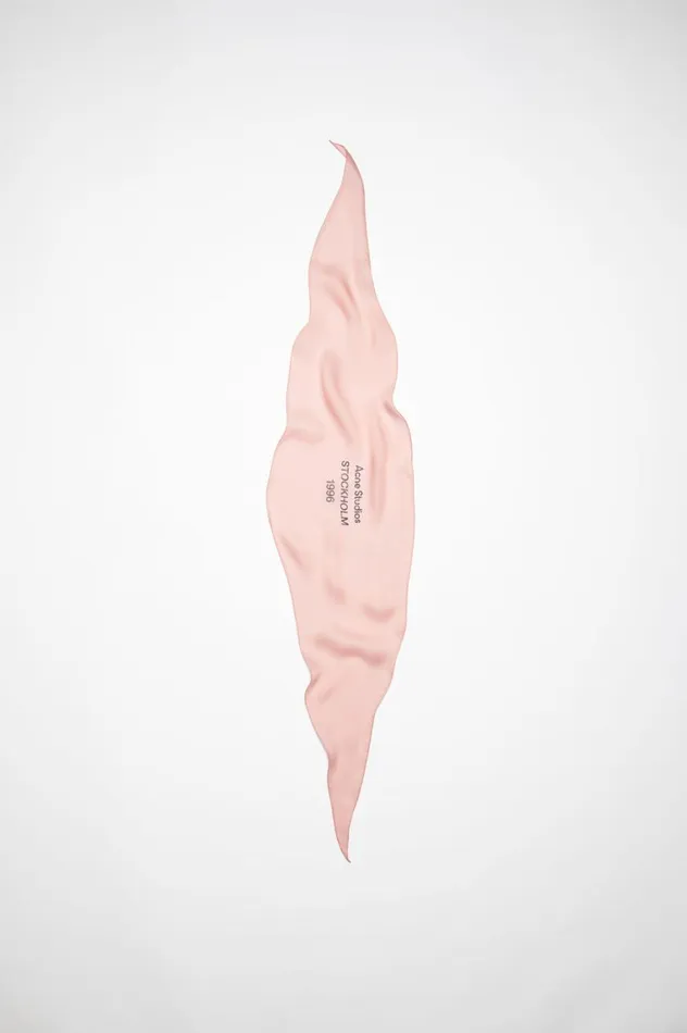 Acne Studios Silk Scarf Rose Pink Men Scarves
