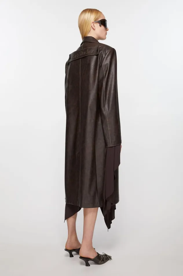 Acne Studios Singlebreasted Coat Brown Women Outerwear