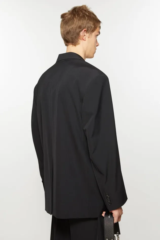 Acne Studios Singlebreasted Suit Jacket 8211 Relaxed Fit Black Men Suit Jackets