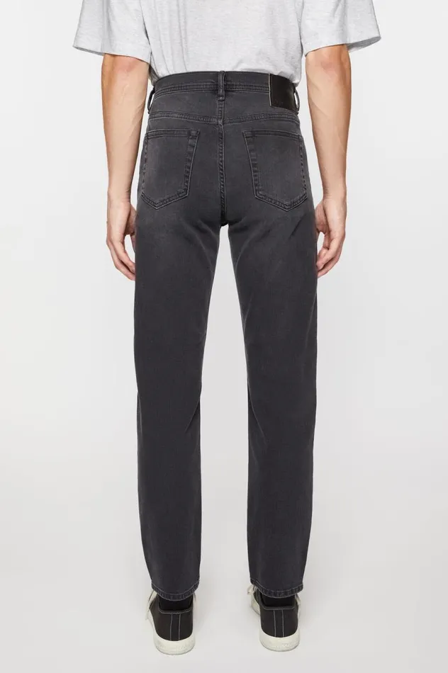 Acne Studios Slim Fit Jeans 8211 River Used Black Men Jeans