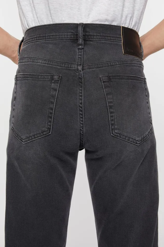 Acne Studios Slim Fit Jeans 8211 River Used Black Men Jeans