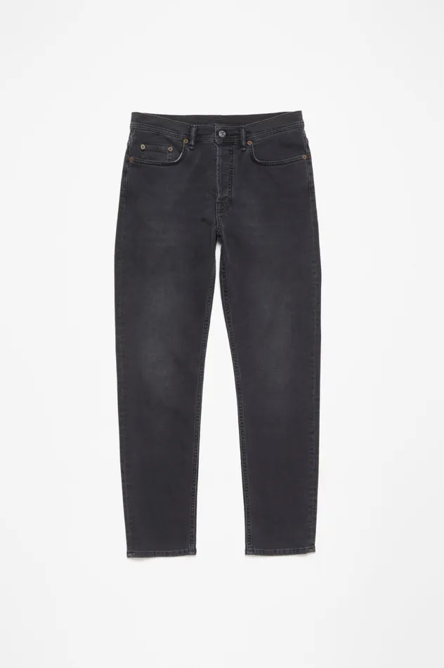 Acne Studios Slim Fit Jeans 8211 River Used Black Men Jeans