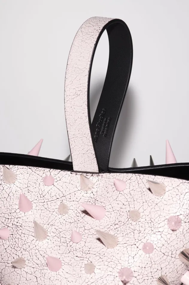 Acne Studios Top Handle Spike Bag Pastel Pink Men Bags
