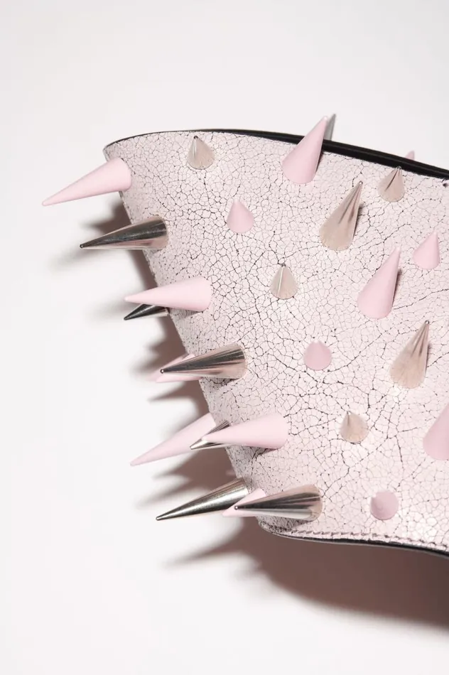 Acne Studios Top Handle Spike Bag Pastel Pink Men Bags