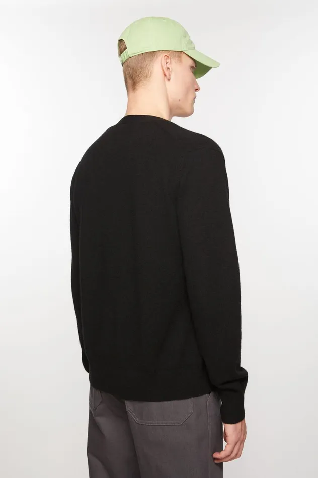 Acne Studios Vneck Cardigan Black Men Knitwear
