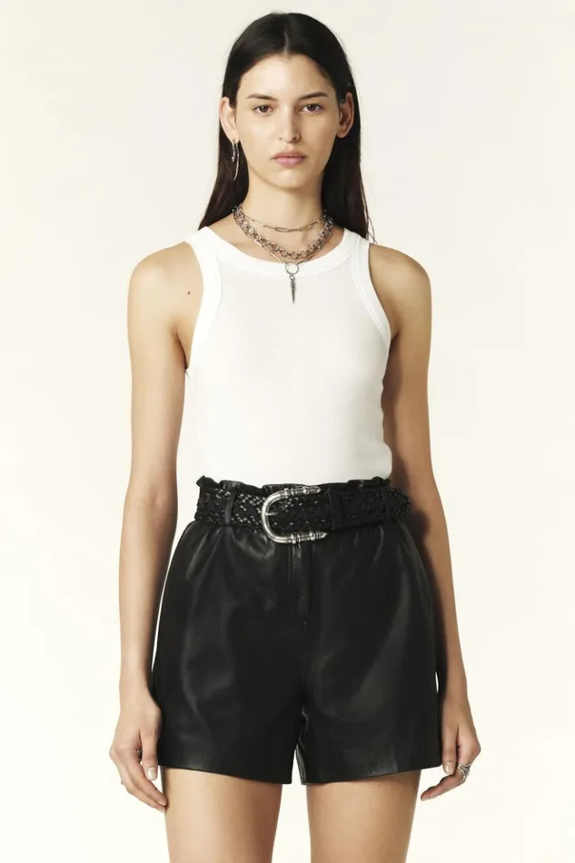 AglaeHighRise Shorts Clothing Baandsh Skirts and Shorts
