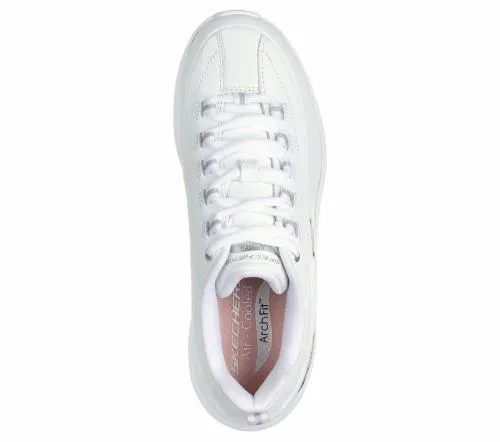 Arch Fit 20 8211 Star Bound White Silver Women SKECHERS Lace Up