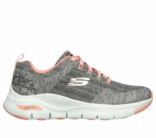 Arch Fit 8211 Comfy Wave Gray Pink Women SKECHERS Lace Up