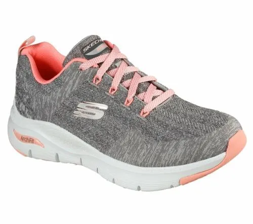 Arch Fit 8211 Comfy Wave Gray Pink Women SKECHERS Lace Up