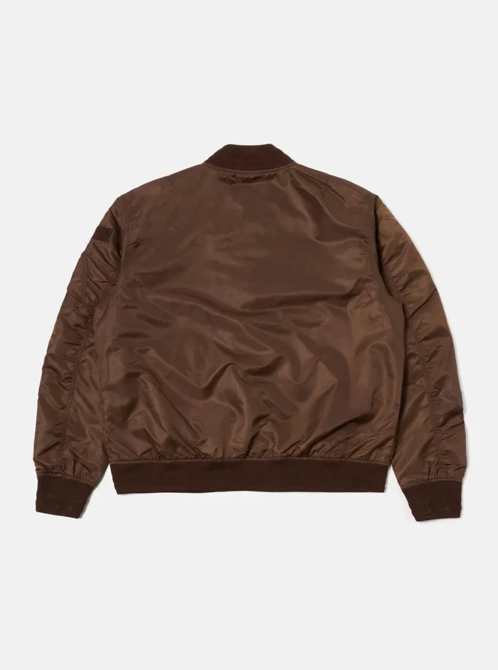 Badge Bomber In Brown Flight Nylon Men Universal Works Coats and Outerwear
