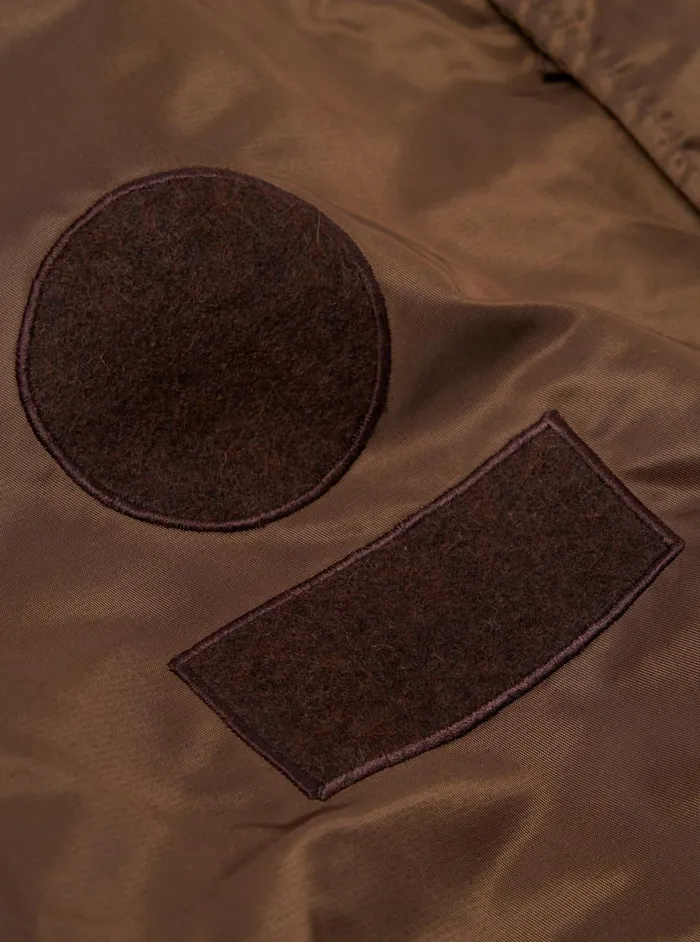 Badge Bomber In Brown Flight Nylon Men Universal Works Coats and Outerwear
