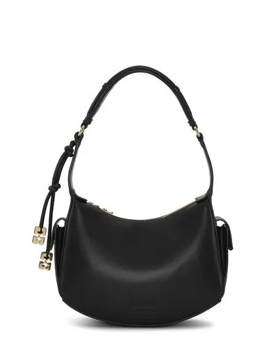 Bags GANNI Shoulder Black Swing Shoulder Bag Black