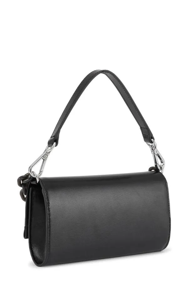 Bags GANNI Top Handle Black Banner Envelope Chain Wallet Black Bags GANNI Top Handle Black Banner Envelope Chain Wallet Black