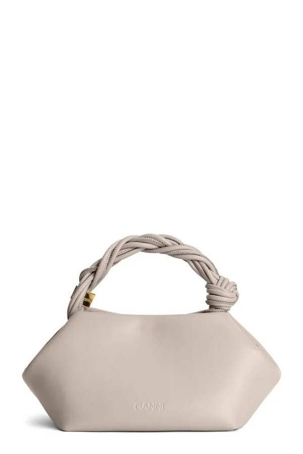 Bags GANNI Top Handle Light Grey Small Bou Bag Oyster Gray